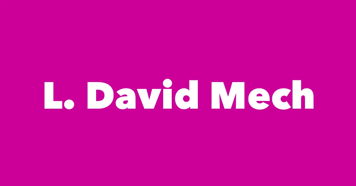 L. David Mech